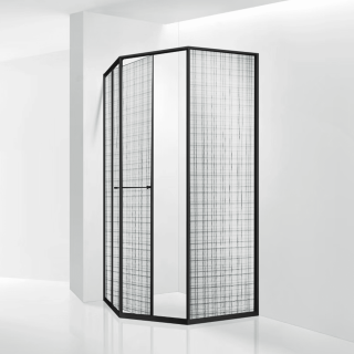 Душевой уголок RGW SV-82B "L" 33328200-244L 100x100 см чёрный